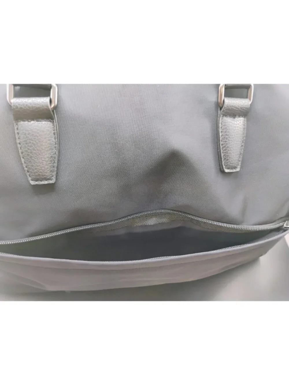 Open Story. Black Duffel Bag With Handles & Adjustable Strap